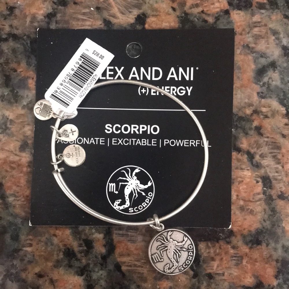 Alex and Ani Scorpio Silver bracelet